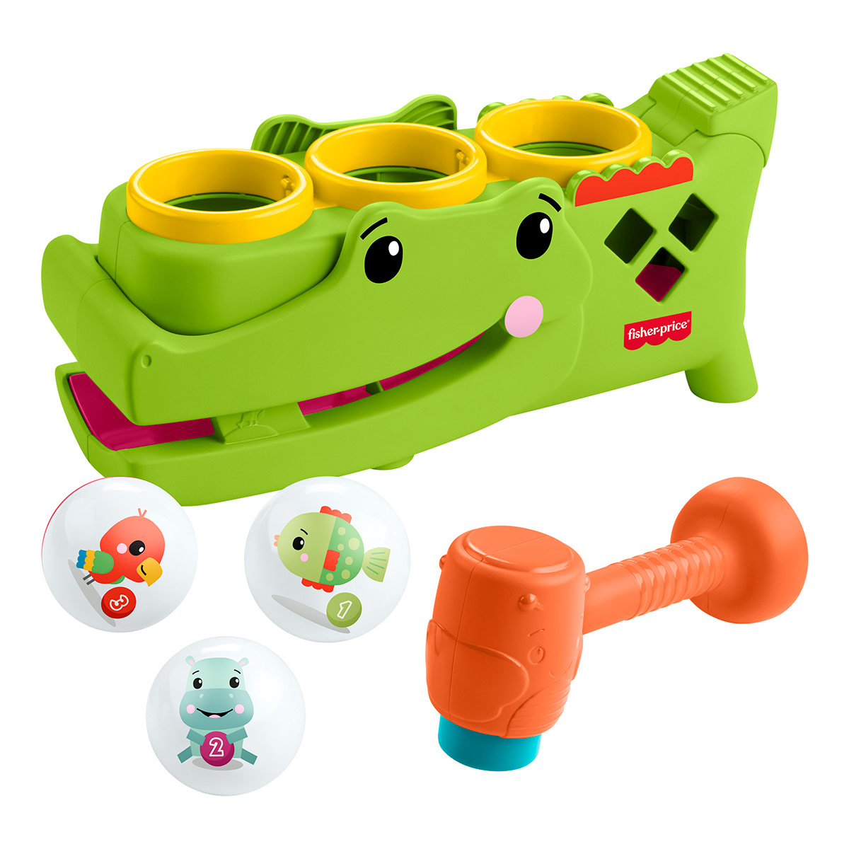 JUGUETE PARA BEBÉS FISHER PRICE COCODRILO PELOTITAS DIVERTIDAS - 2