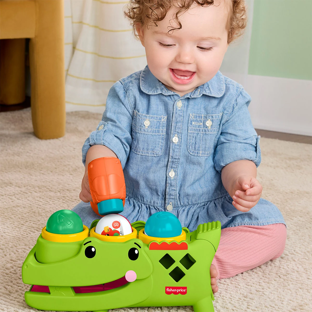 JUGUETE PARA BEBÉS FISHER PRICE COCODRILO PELOTITAS DIVERTIDAS - 3