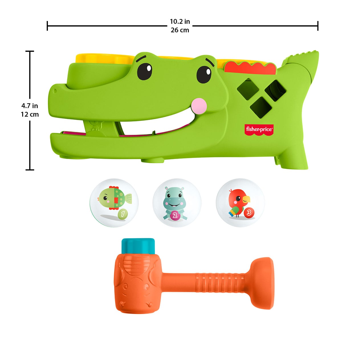 JUGUETE PARA BEBÉS FISHER PRICE COCODRILO PELOTITAS DIVERTIDAS - 4