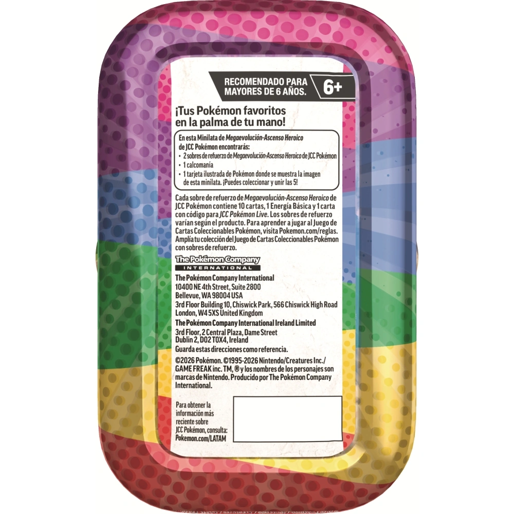 POKEMON TCG ASCENDED MINI TIN ESPAÑOL - 8