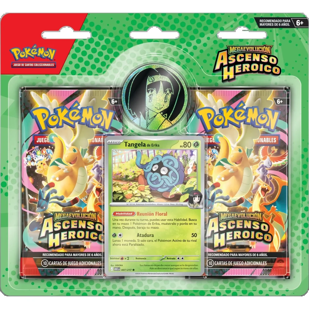 POKEMON TCG ASCENDED PACK X2 SOBRES ESPAÑOL - 1