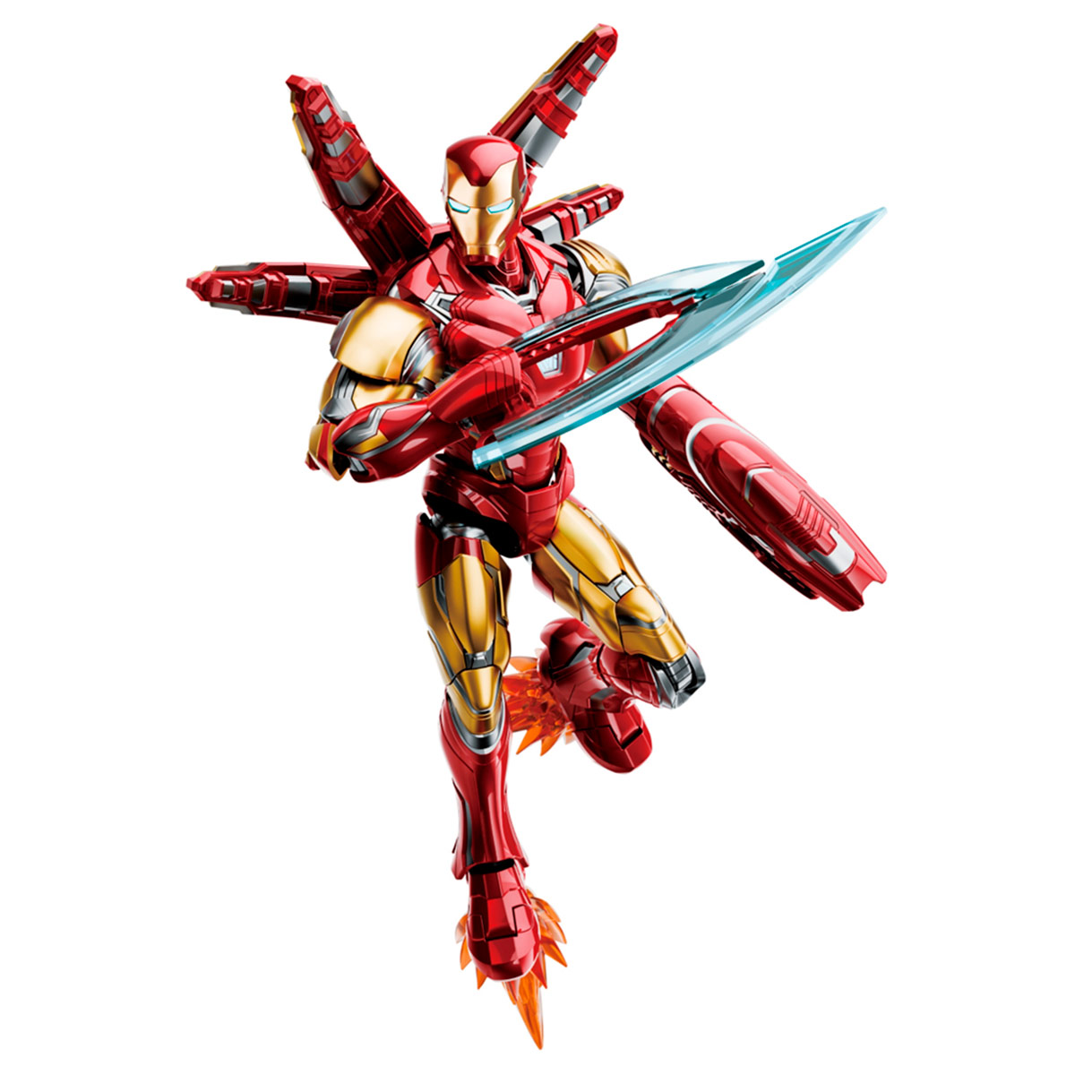 KIT FIGURA DE ACCION ARMABLE BLOKEES IRONMAN 167 PIEZAS - 2