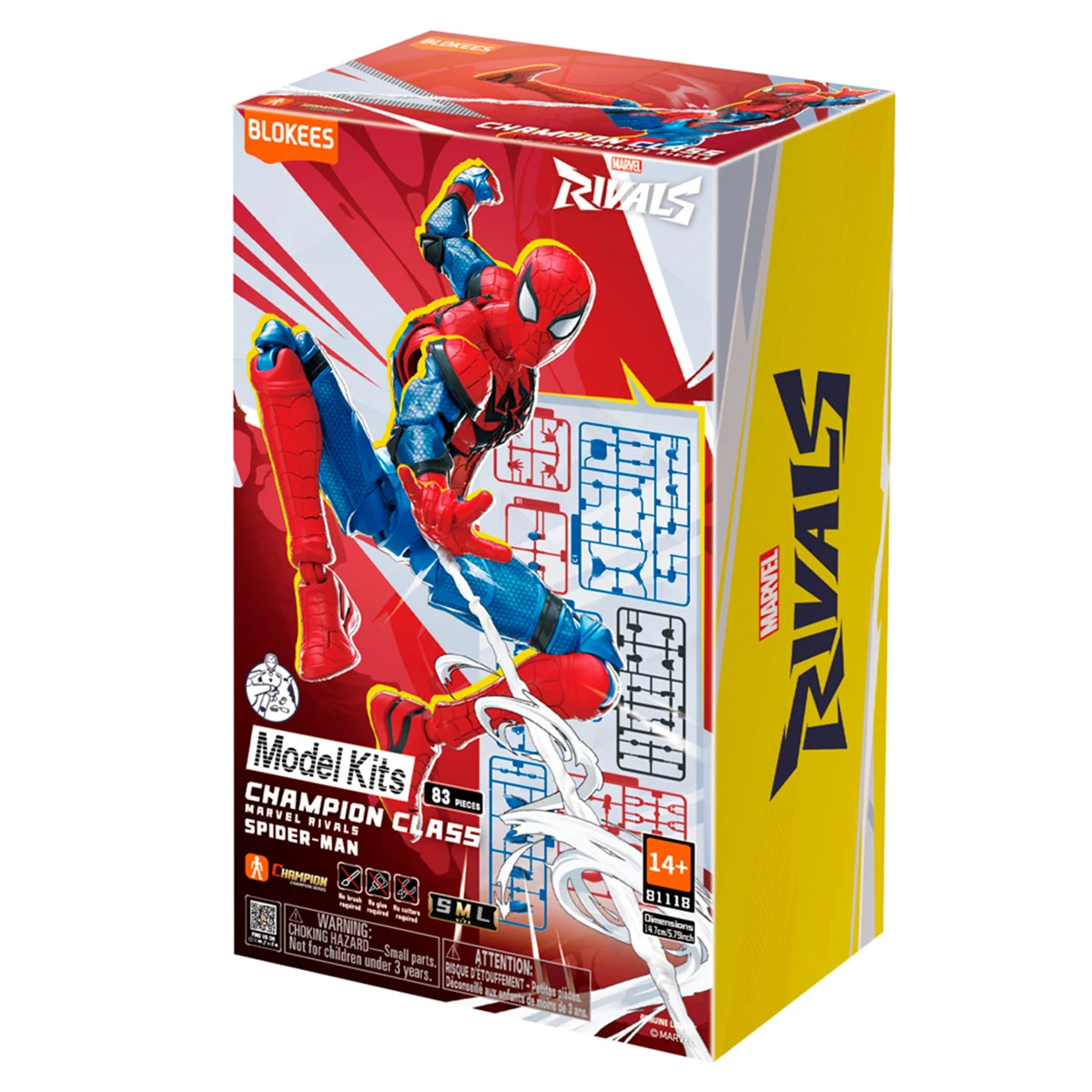 KIT FIGURA DE ACCION ARMABLE BLOKEES SPIDERMAN 83 PIEZAS  - 1