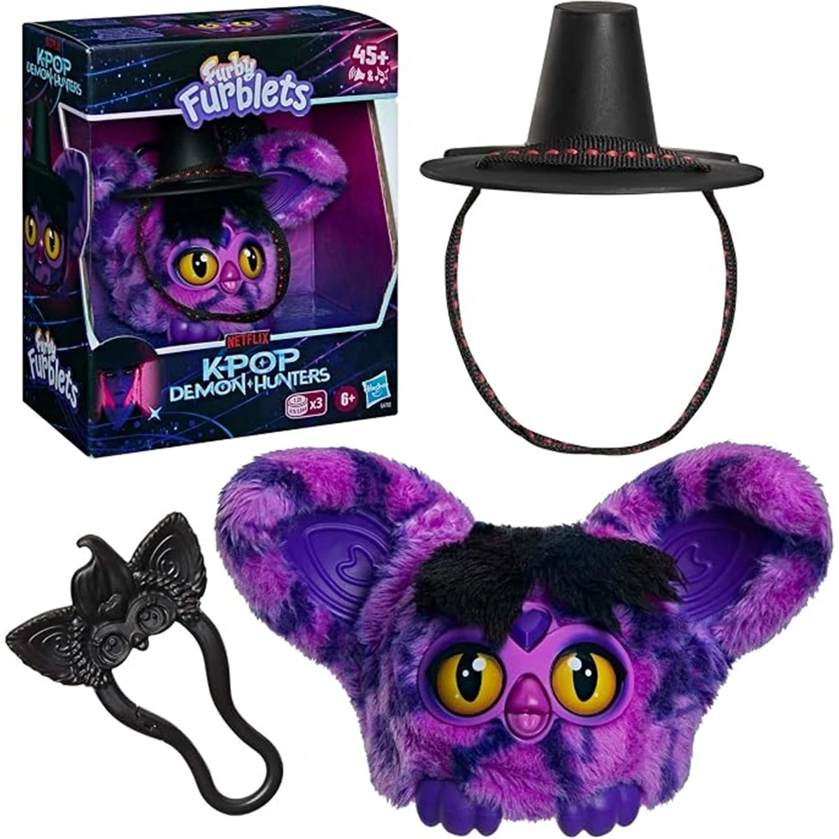MASCPTA ELECTRÓNICA COLECCIONABLE SAJA BOY DEMON FURBLET KPOP DEMON HUNTERS G4792  - 3