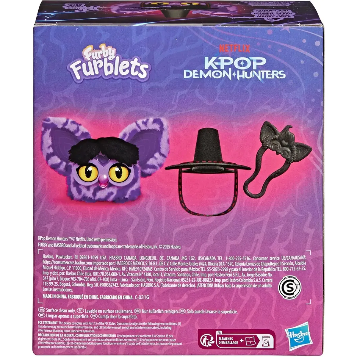 MASCPTA ELECTRÓNICA COLECCIONABLE SAJA BOY DEMON FURBLET KPOP DEMON HUNTERS G4792  - 6