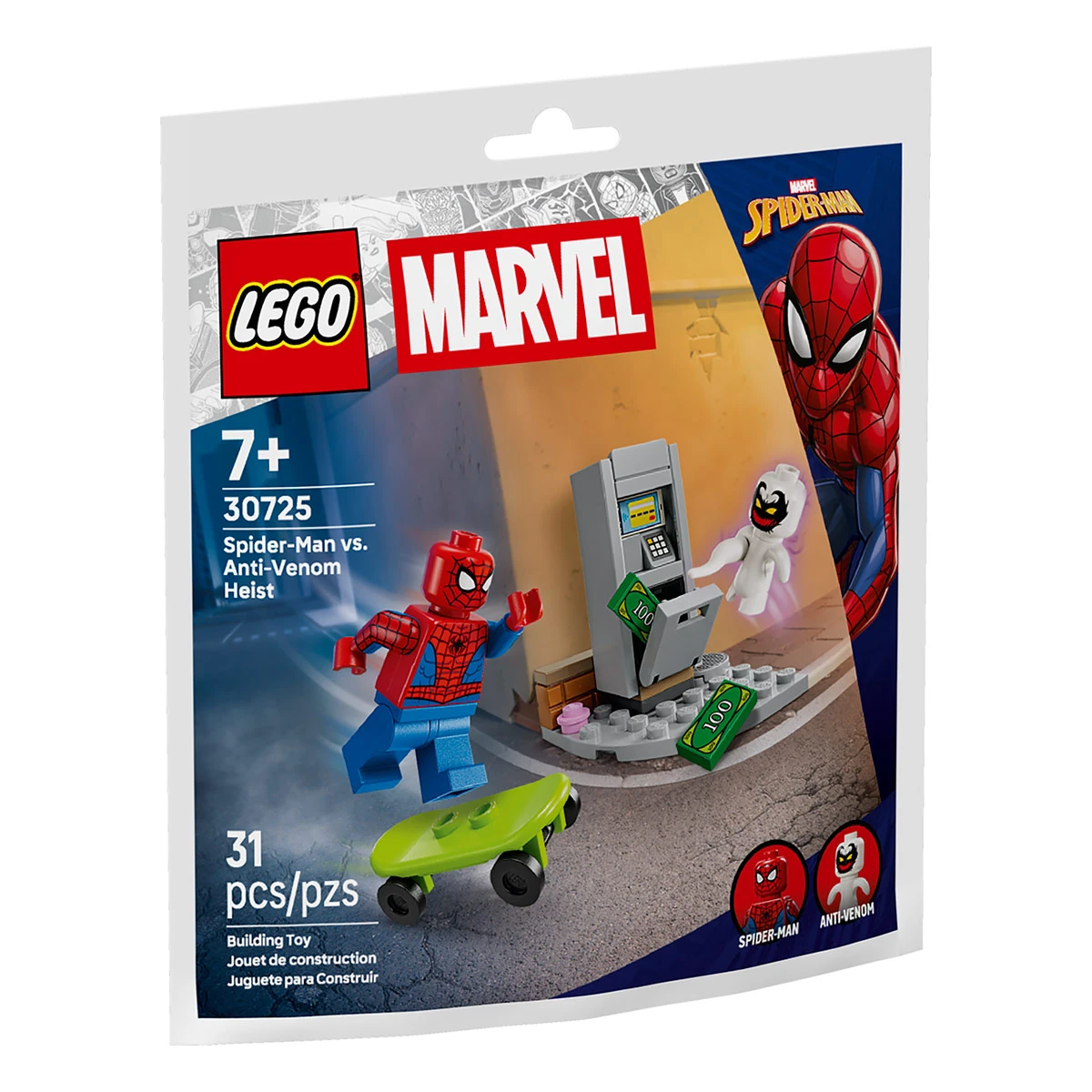 BLOQUES DE CONSTRUCCIÓN LEGO SPIDER MAN VS ROBO DEL ANTI VENOM BOLSITA - 1