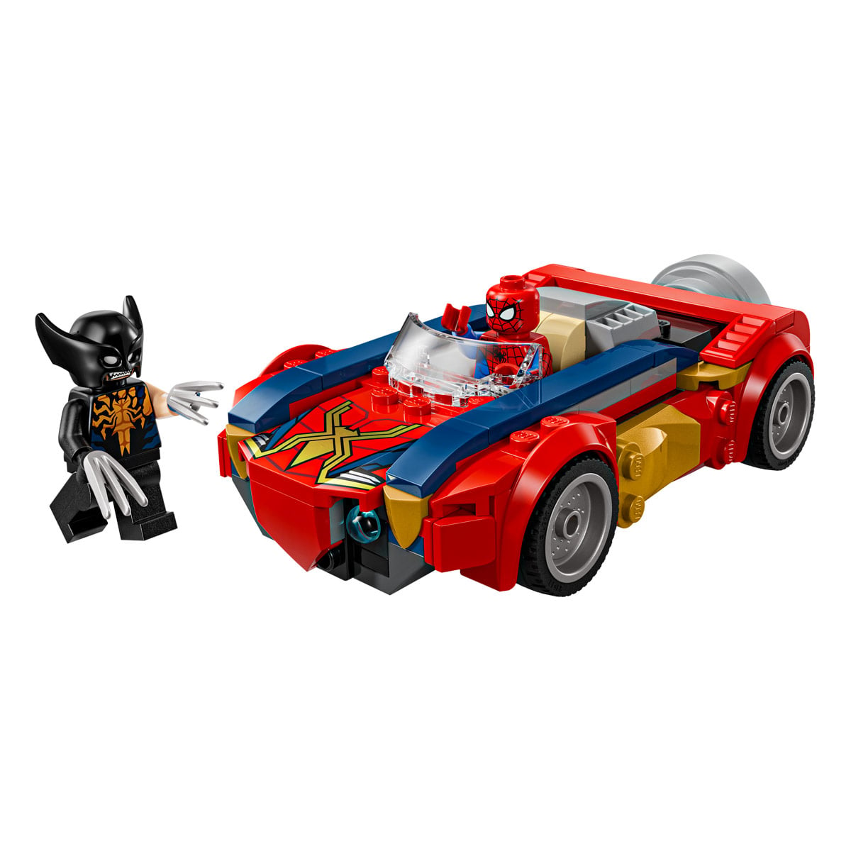 BLOQUES DE CONSTRUCCIÓN LEGO COCHE DE SPIDER MAN VS LOBEZNO VENOMIZADO - 3