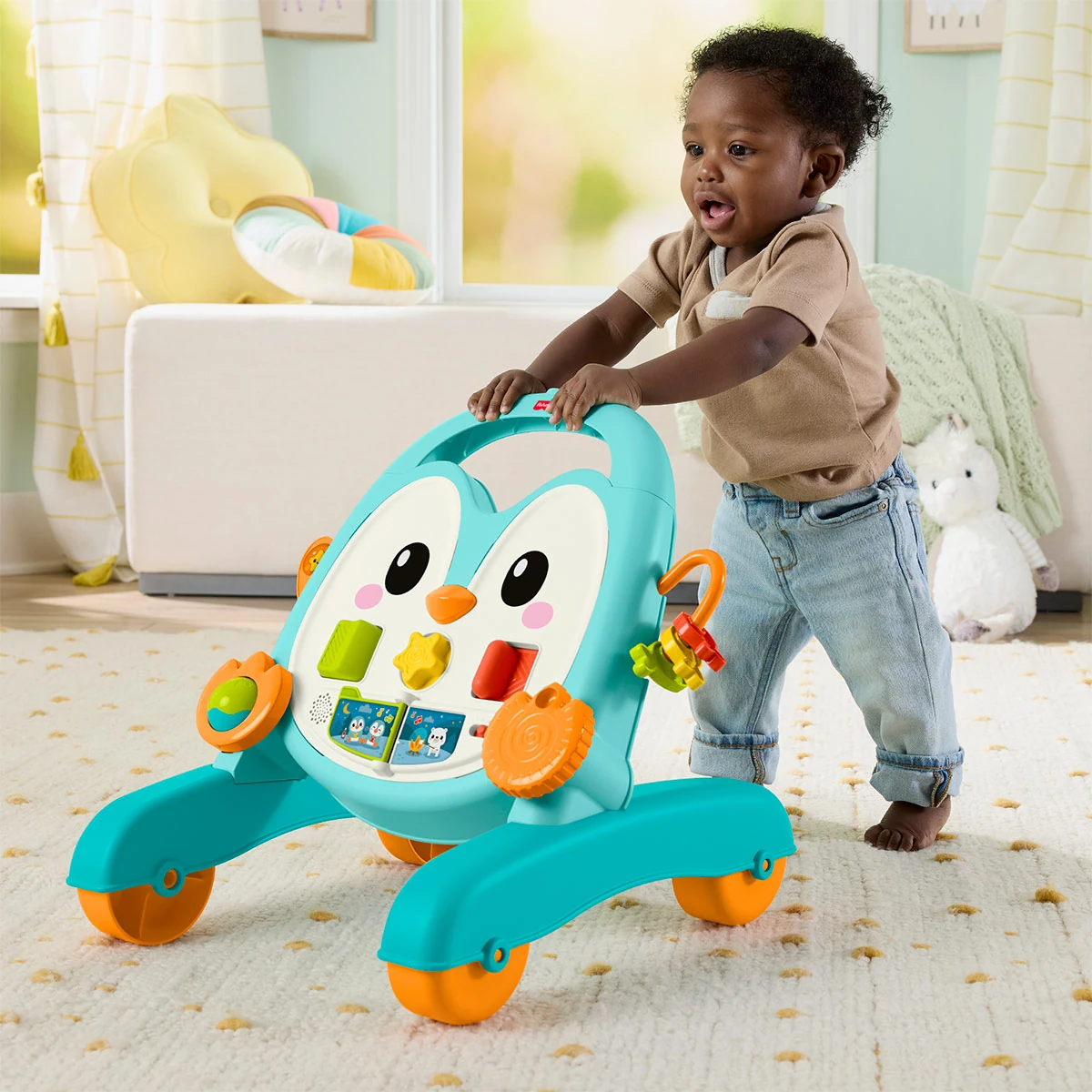 ANDADERA MUSICAL FISHER PRICE PINGUINO AZUL BEBÉ - 4