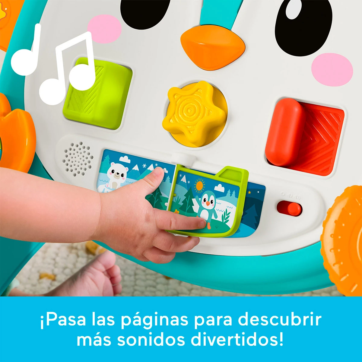 ANDADERA MUSICAL FISHER PRICE PINGUINO AZUL BEBÉ - 5