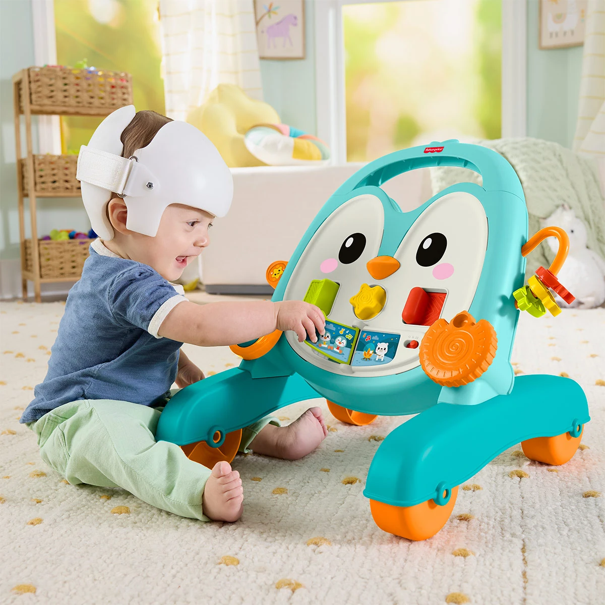 ANDADERA MUSICAL FISHER PRICE PINGUINO AZUL BEBÉ - 7