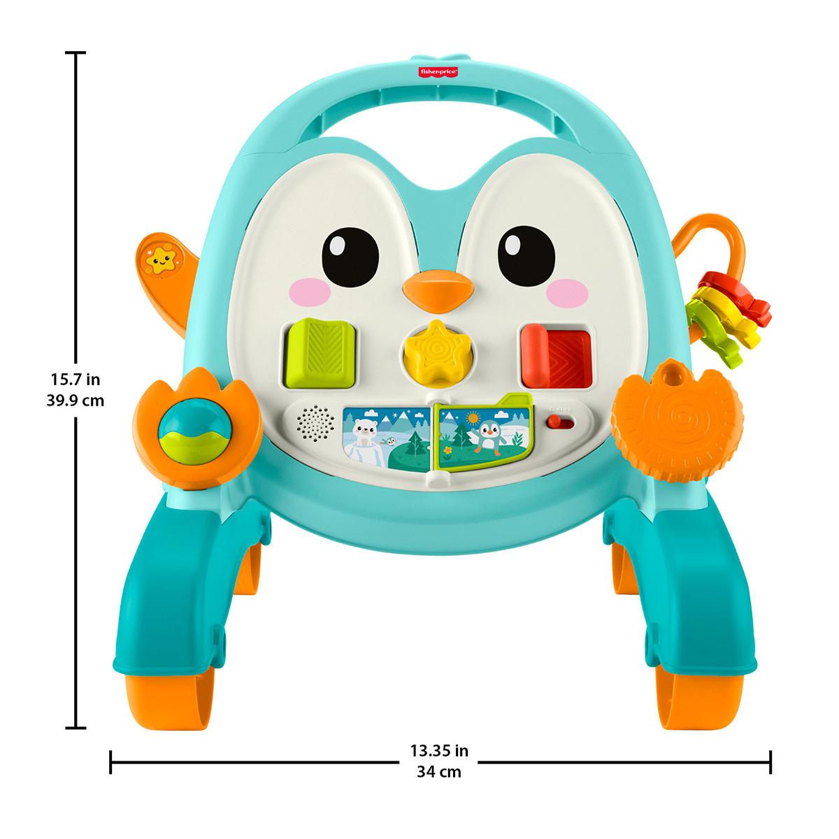ANDADERA MUSICAL FISHER PRICE PINGUINO AZUL BEBÉ - 8