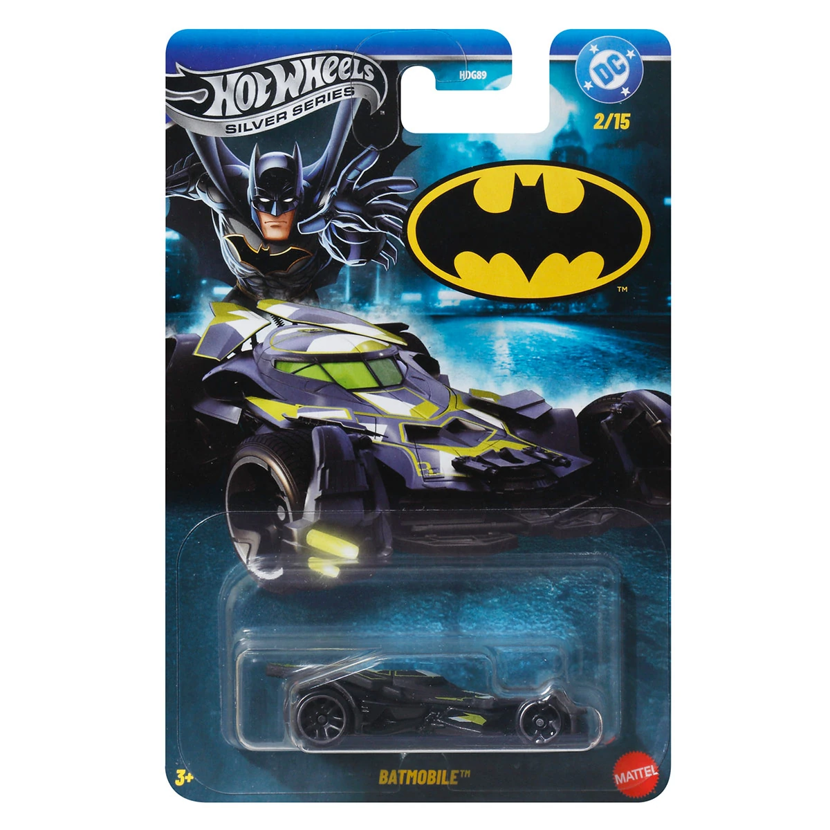 VEHÍCULO DE JUGUETE HOT WHEELS COLLECTOR AUTO BATMAN DE METAL A ESCALA 1:64 - 1