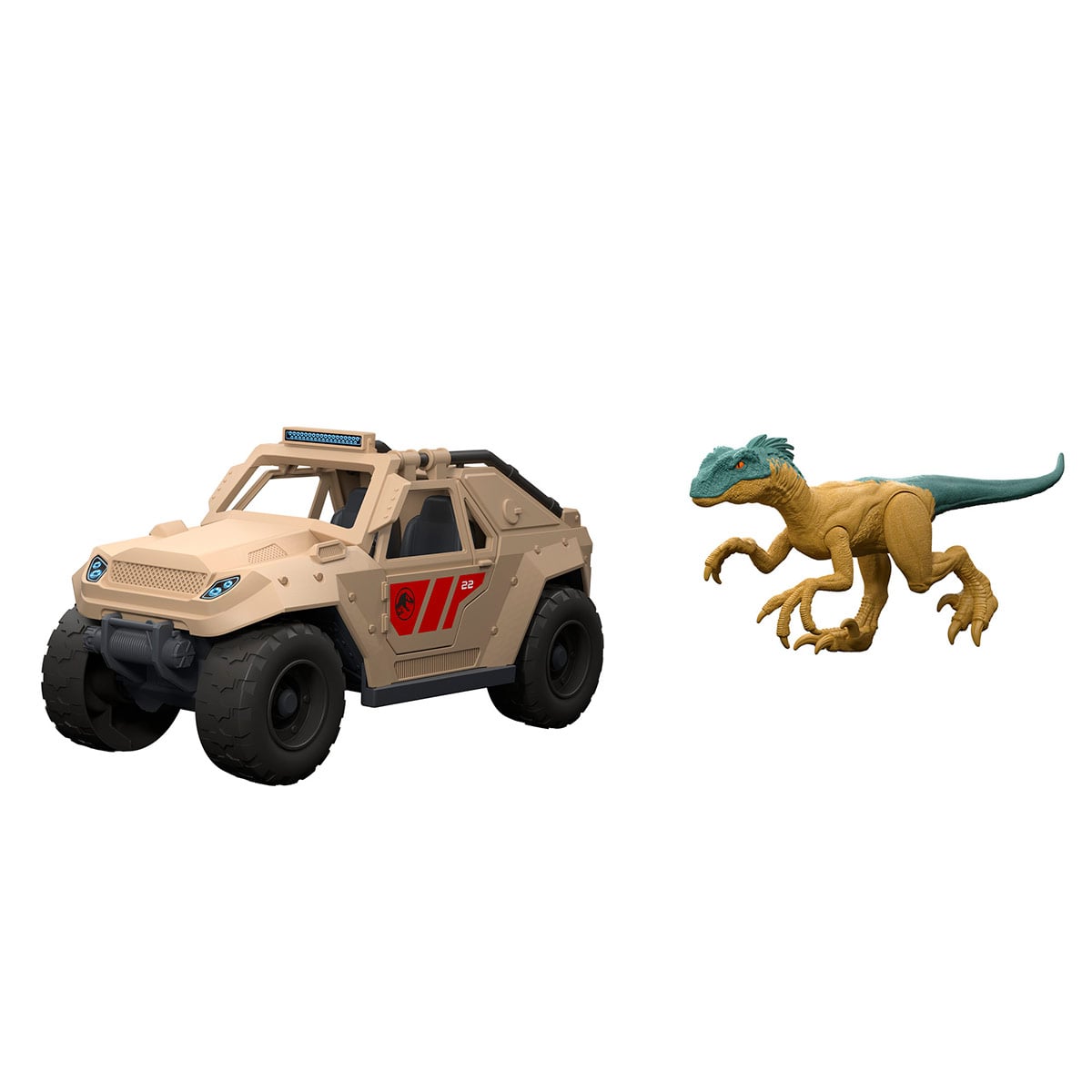 JURASSIC WORLD JUGUETE JURASSIC WORLD VEHÍCULO 4X4 Y DINOSAURIO - 2