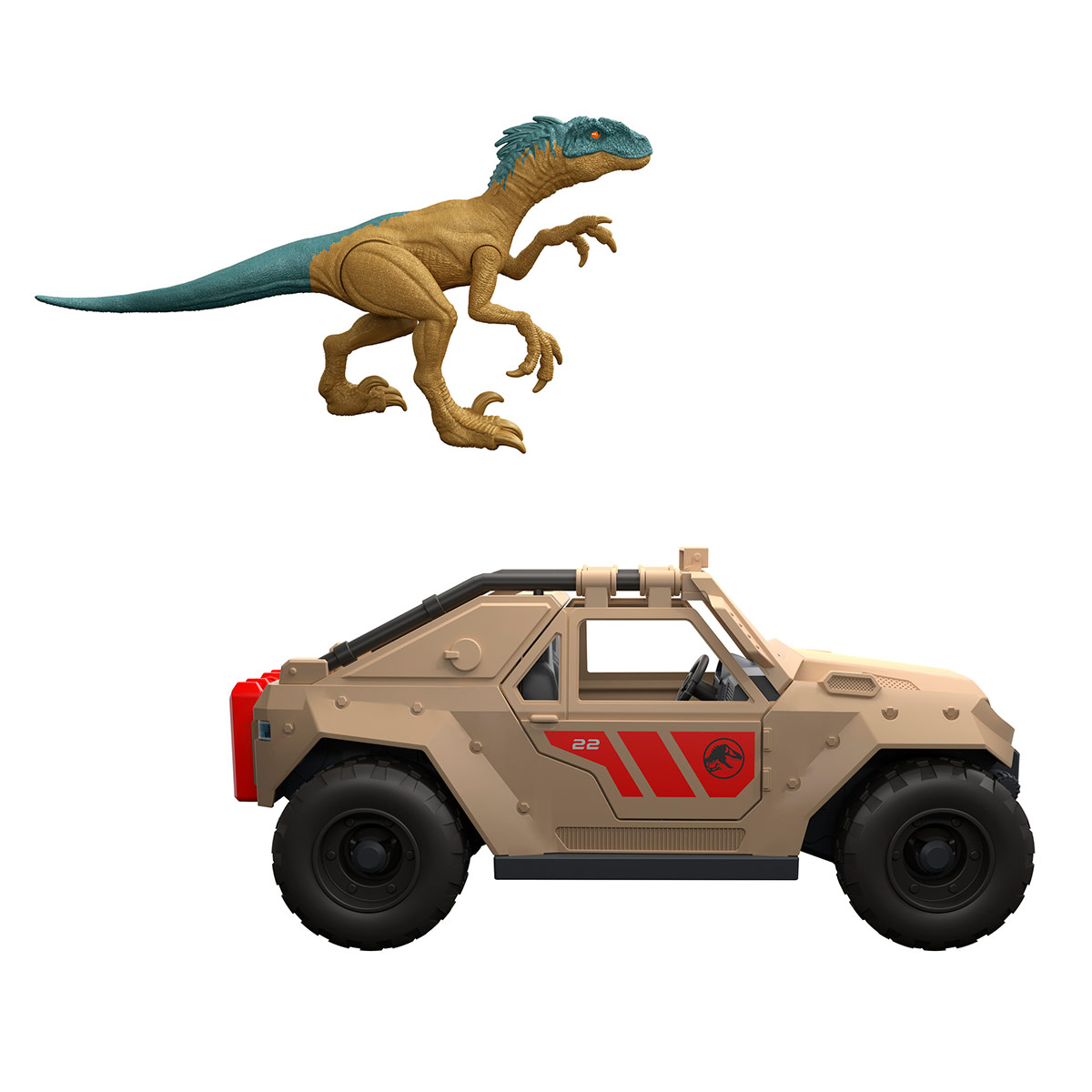 JURASSIC WORLD JUGUETE JURASSIC WORLD VEHÍCULO 4X4 Y DINOSAURIO - 3