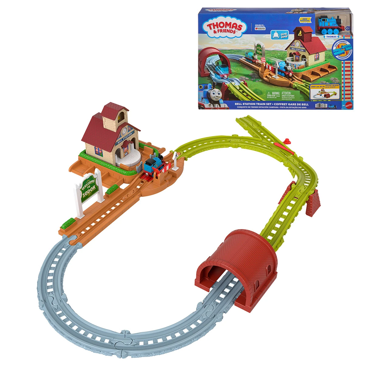 SET PISTA TREN THOMAS & FRIENDS BELL STATION FISHER PRICE - 1
