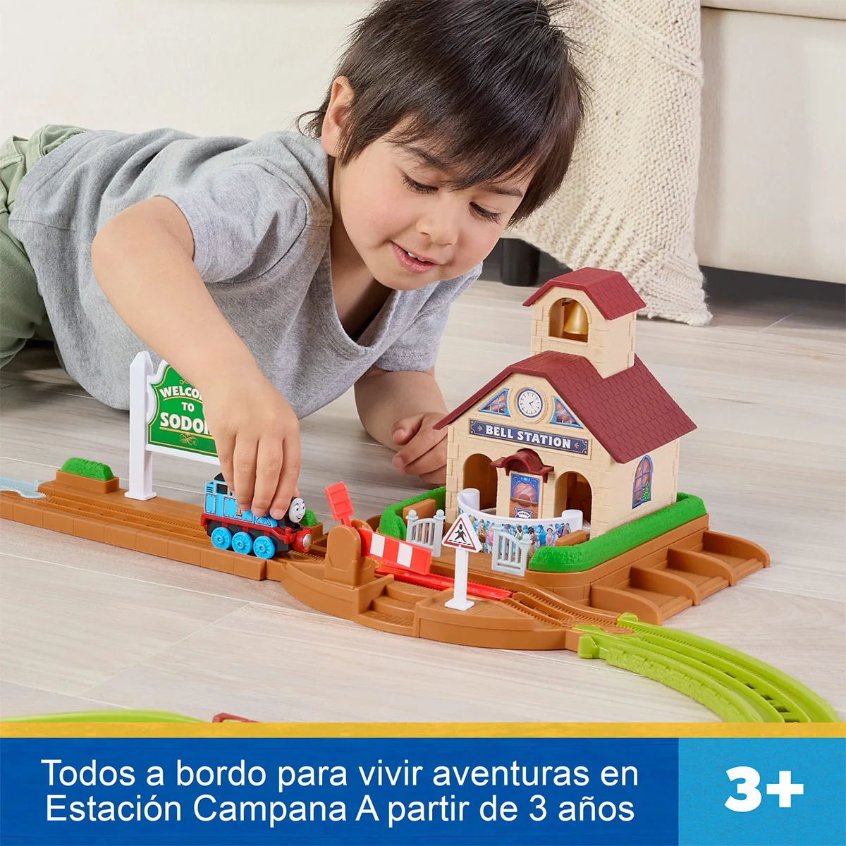 SET PISTA TREN THOMAS & FRIENDS BELL STATION FISHER PRICE - 3
