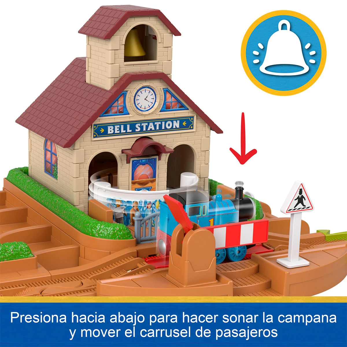 SET PISTA TREN THOMAS & FRIENDS BELL STATION FISHER PRICE - 4
