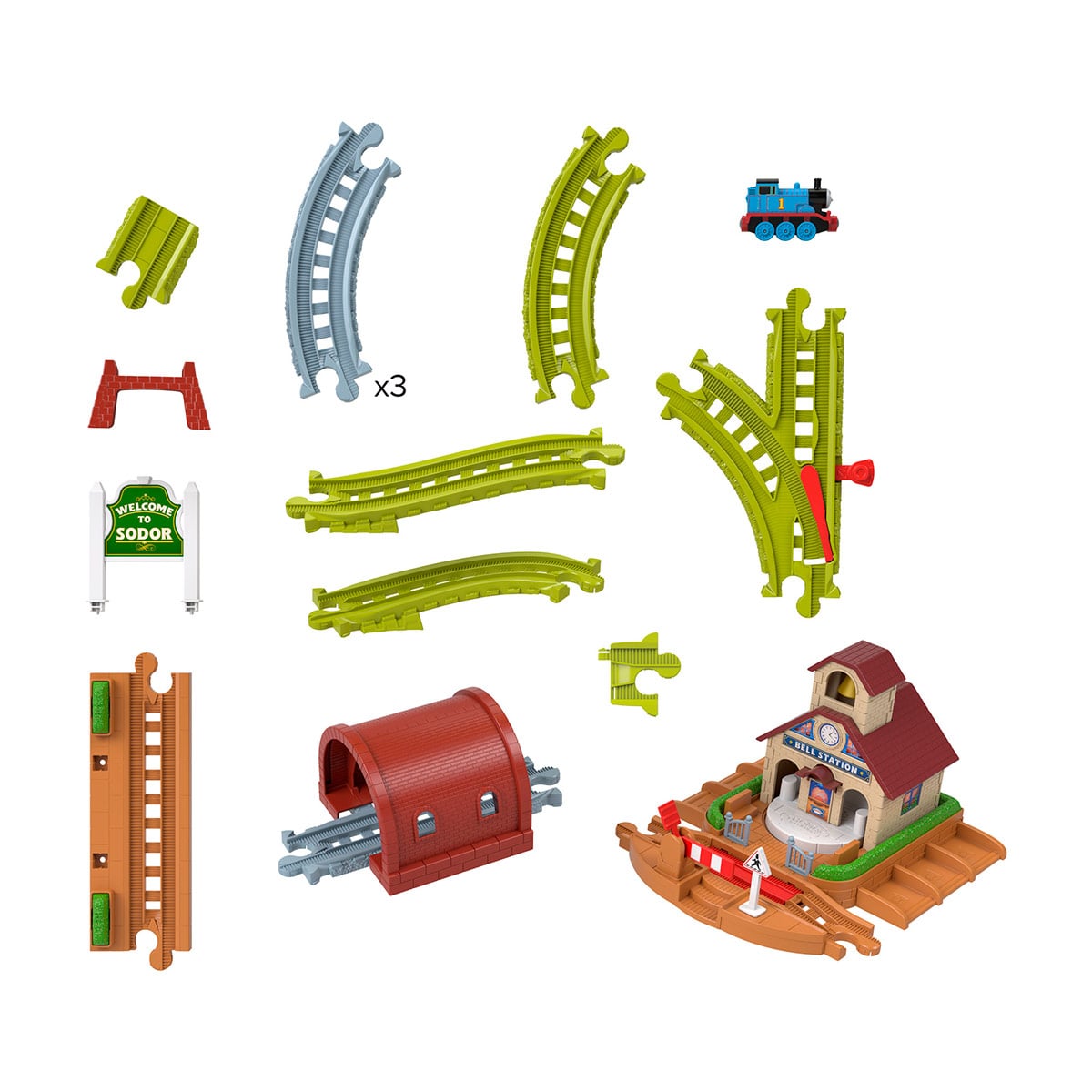 SET PISTA TREN THOMAS & FRIENDS BELL STATION FISHER PRICE - 5