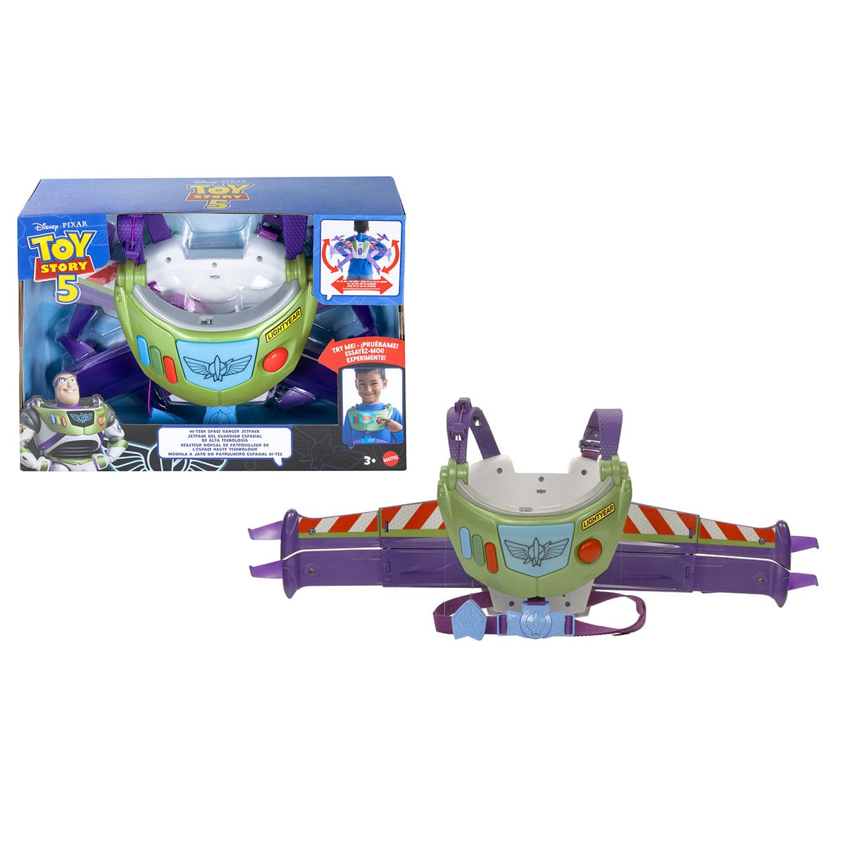PIXAR FIGURA DE ACCIÓN BUZZ LIGHTYEAR JETPACK DE VUELO - 1