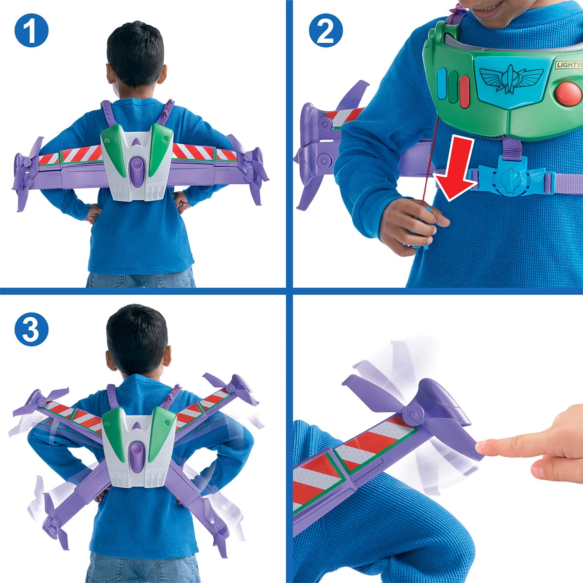 PIXAR FIGURA DE ACCIÓN BUZZ LIGHTYEAR JETPACK DE VUELO - 5