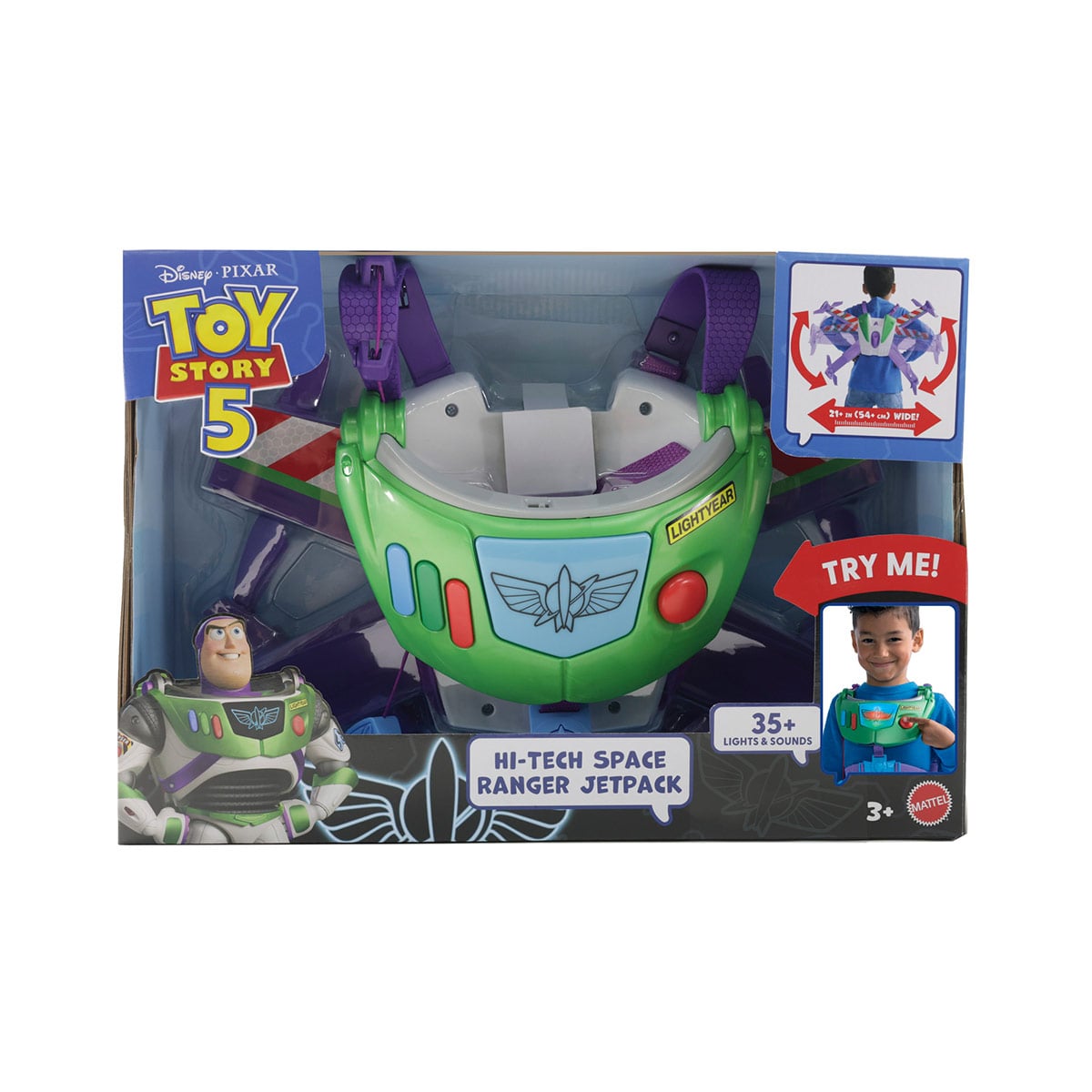 PIXAR FIGURA DE ACCIÓN BUZZ LIGHTYEAR JETPACK DE VUELO - 9