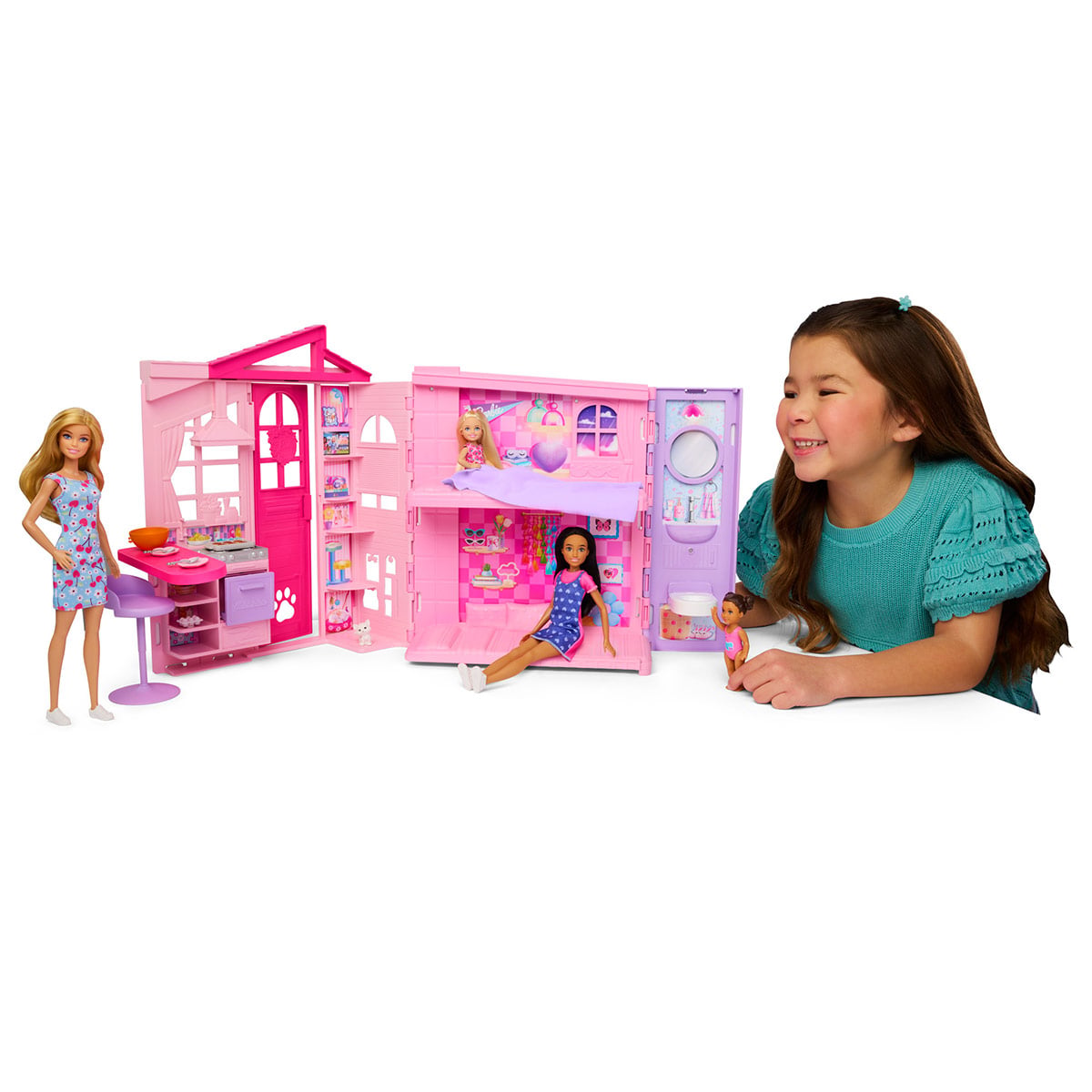 SET DE JUEGO BARBIE DREAM LAND CASA GLAM CON MUÑECA - 1
