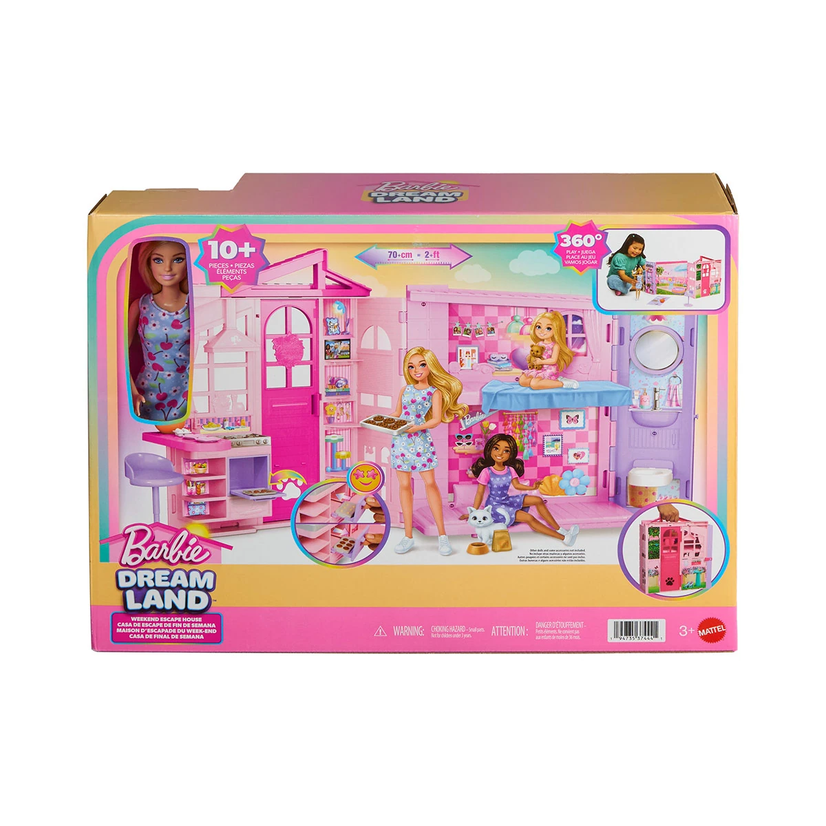 SET DE JUEGO BARBIE DREAM LAND CASA GLAM CON MUÑECA - 2