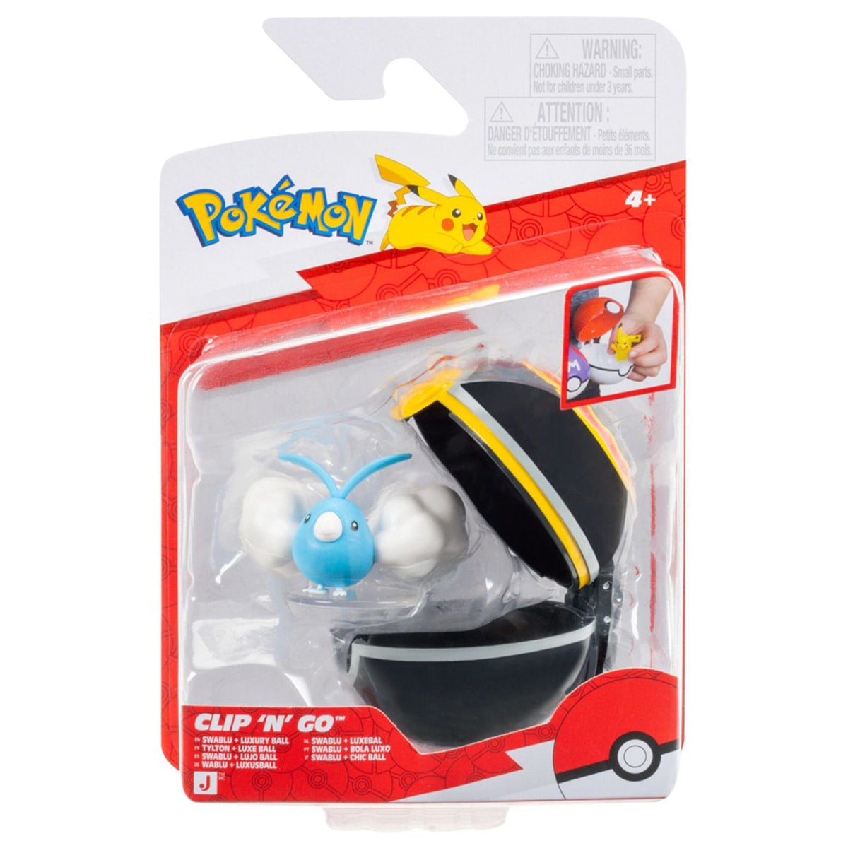 POKÉBOLA POKÉMON CON FIGURA SWABLU PKW4604 - 1