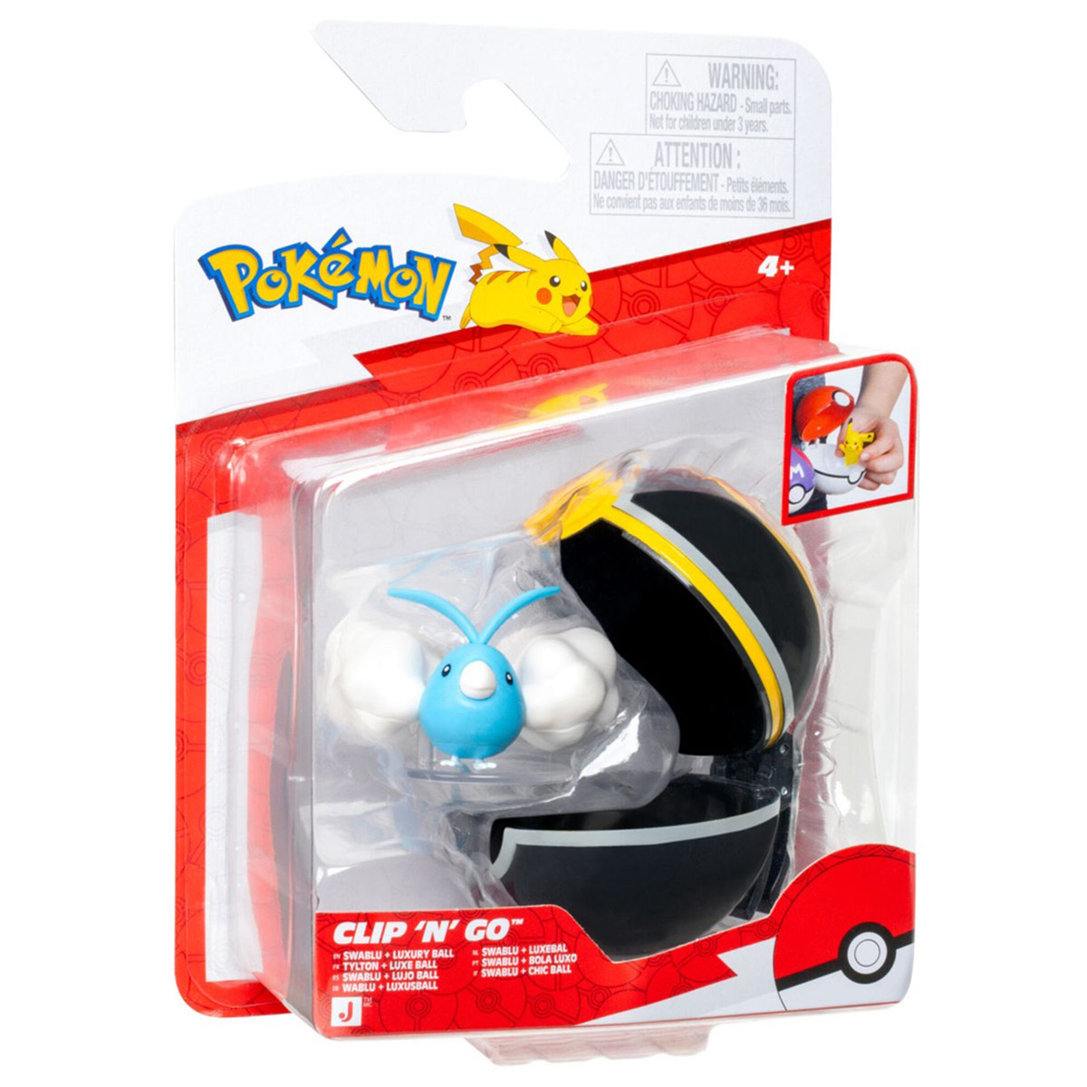 POKÉBOLA POKÉMON CON FIGURA SWABLU PKW4604 - 6