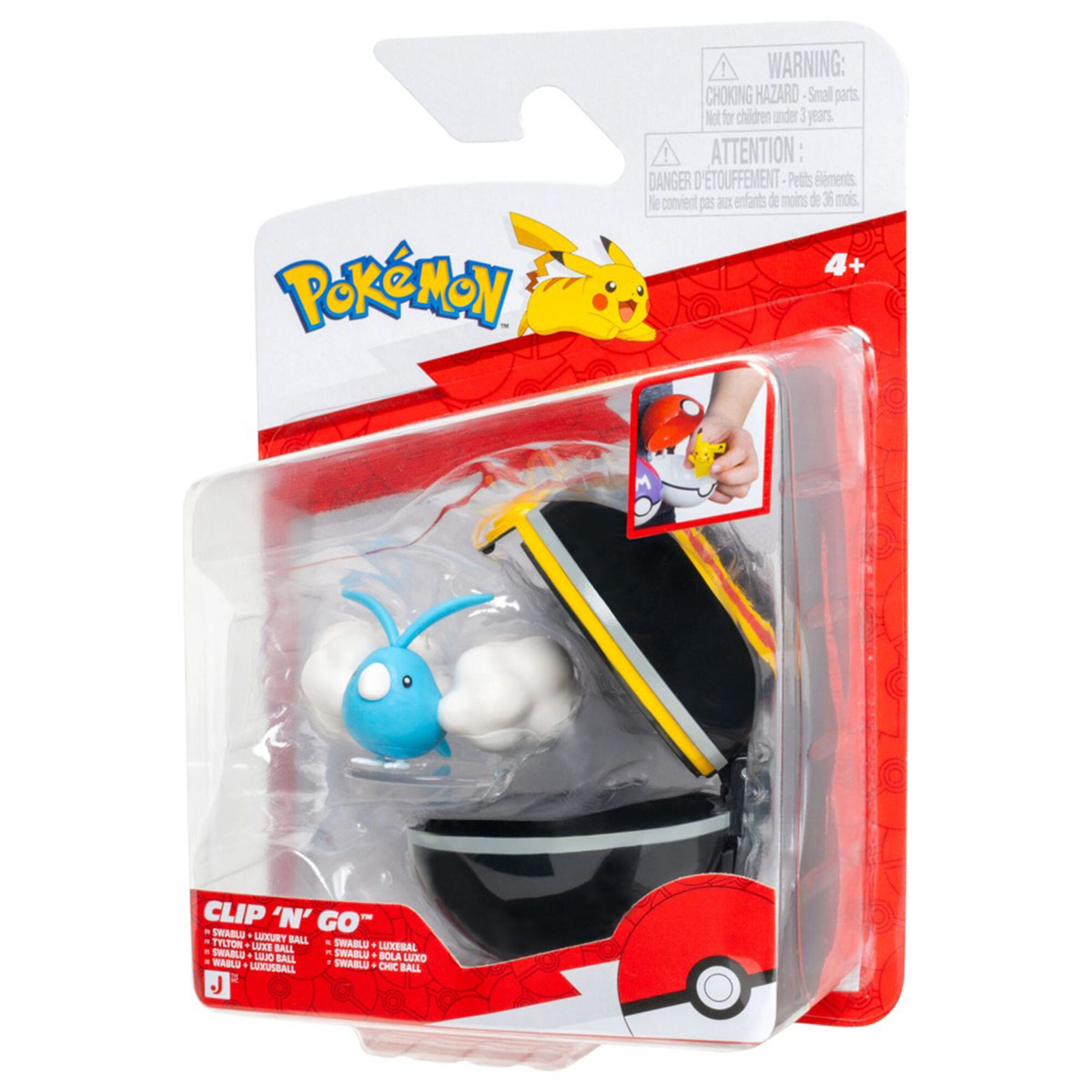 POKÉBOLA POKÉMON CON FIGURA SWABLU PKW4604 - 7