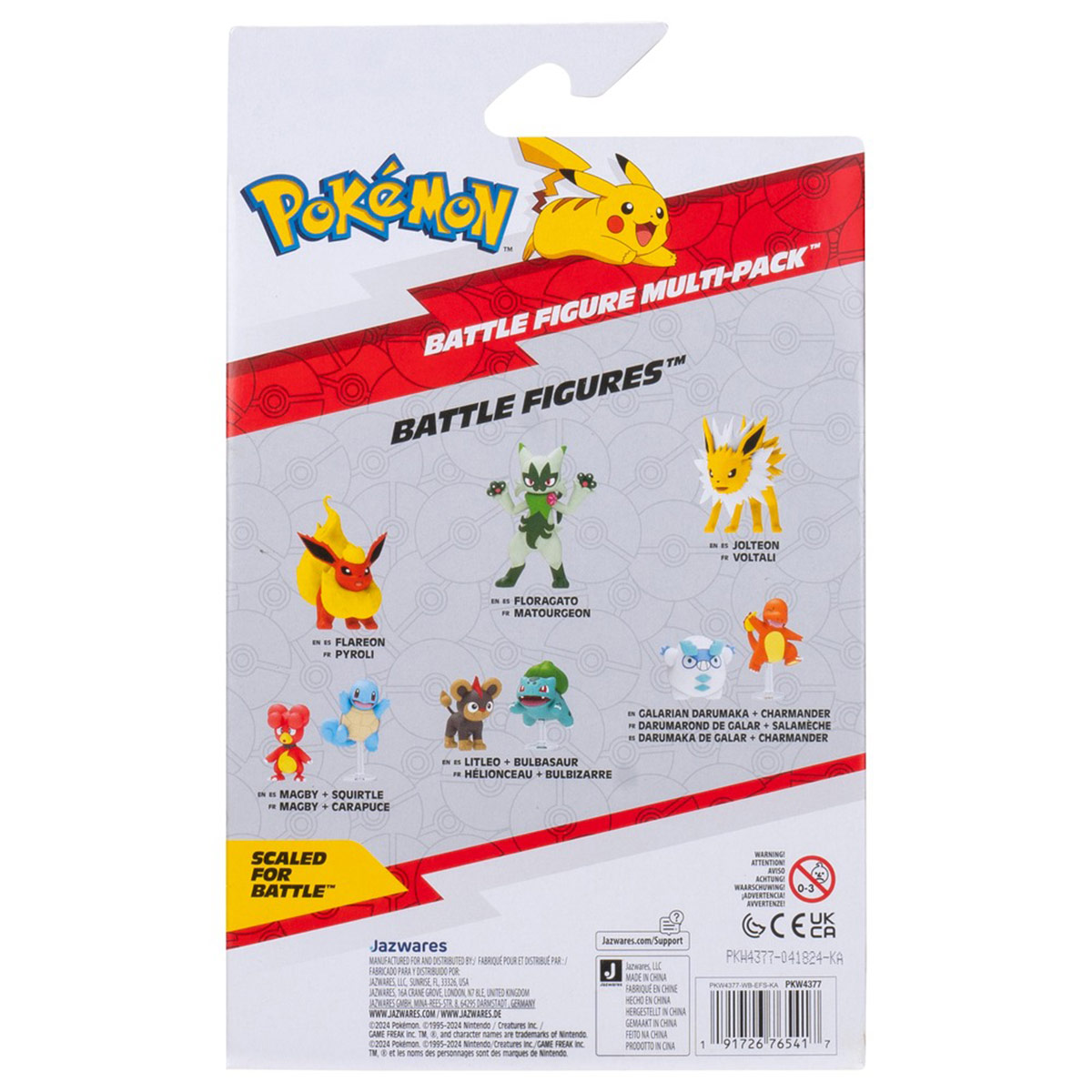 PACK X4 FIGURAS  POKÉMON ROWLET, ROSELIA, FLAPPLE, ODDISH PKW4377 - 7