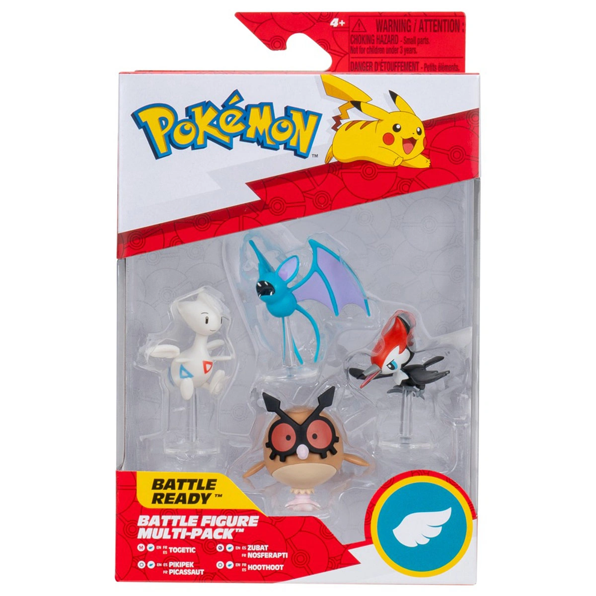 PACK X4 FIGURAS  POKÉMON ROWLET, ROSELIA, FLAPPLE, ODDISH PKW4377 - 1