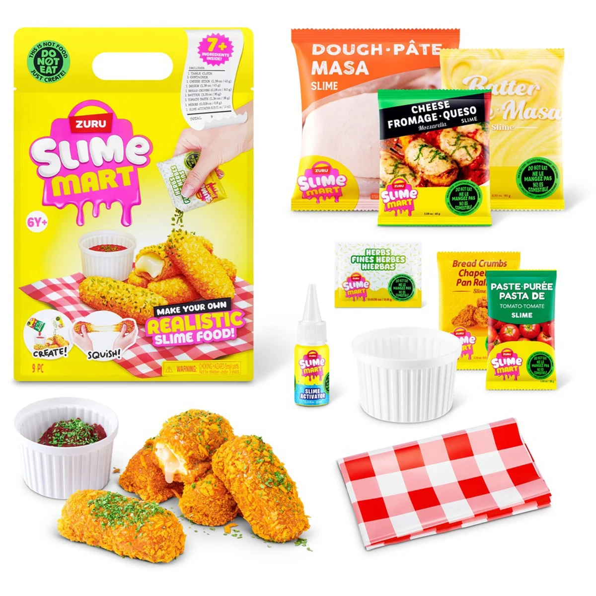 SET DE JUEGO SLIME MART PALITOS DE QUESO - 1