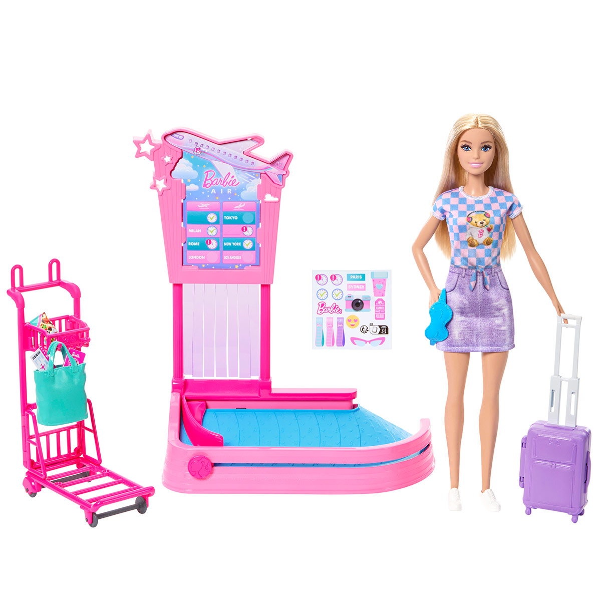 MUÑECA BARBIE SET DE JUEGO CON MUÑECA AVENTURAS DE VIAJE  - 4