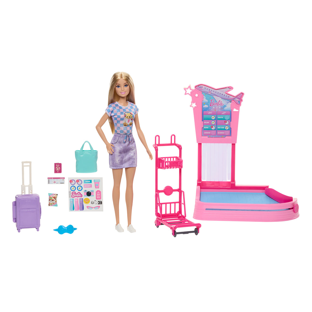MUÑECA BARBIE SET DE JUEGO CON MUÑECA AVENTURAS DE VIAJE  - 5