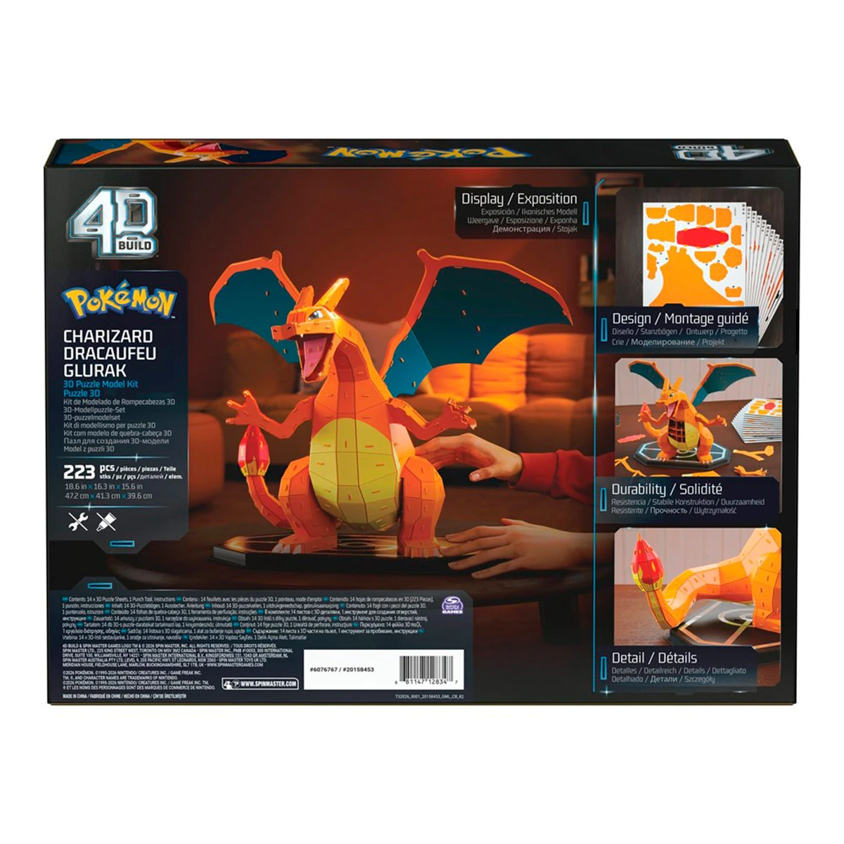 ROMPECABEZAS 4D BUILD CHARIZARD POKÉMON - 9