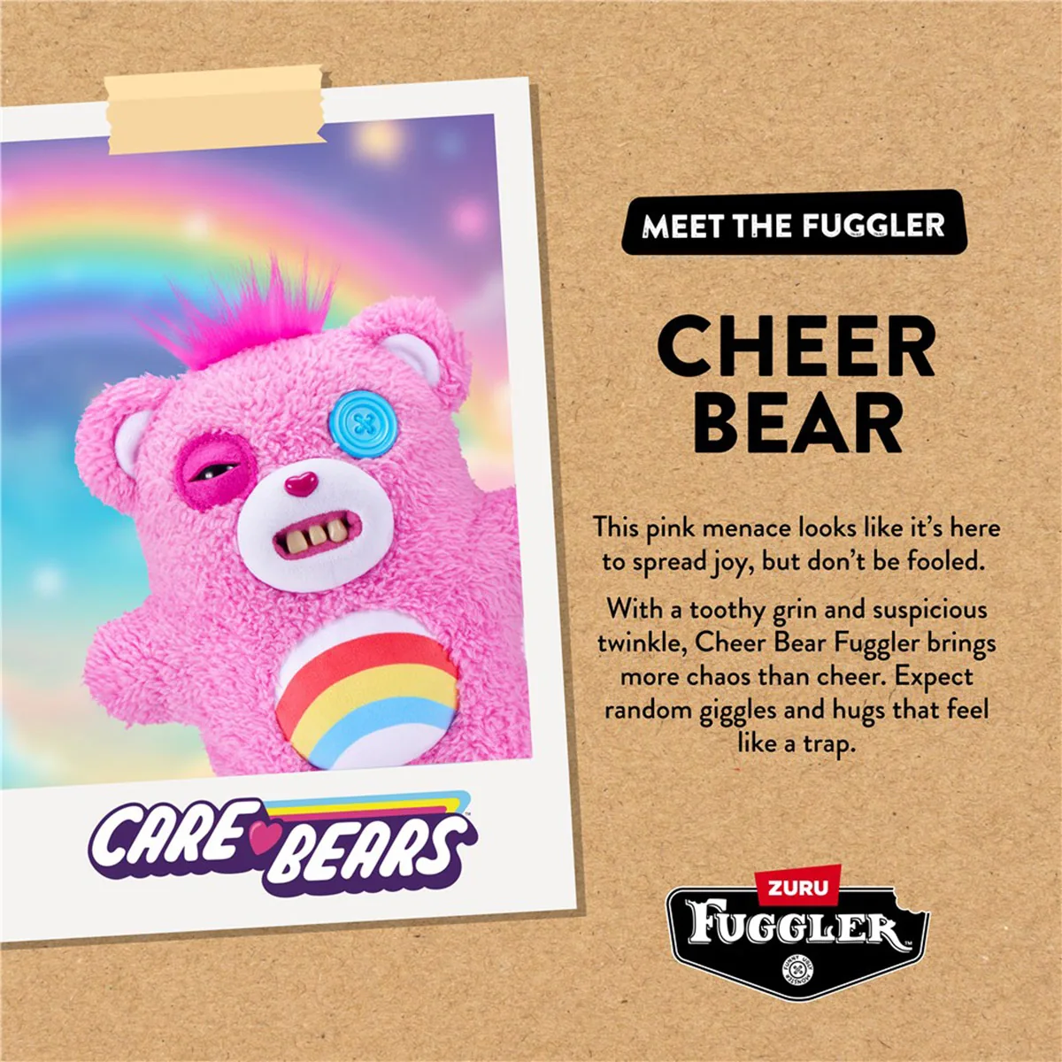 PELUCHE FUGGLERS OSITOS CARIÑOSITOS - CHEER BEAR 22 CM - 2