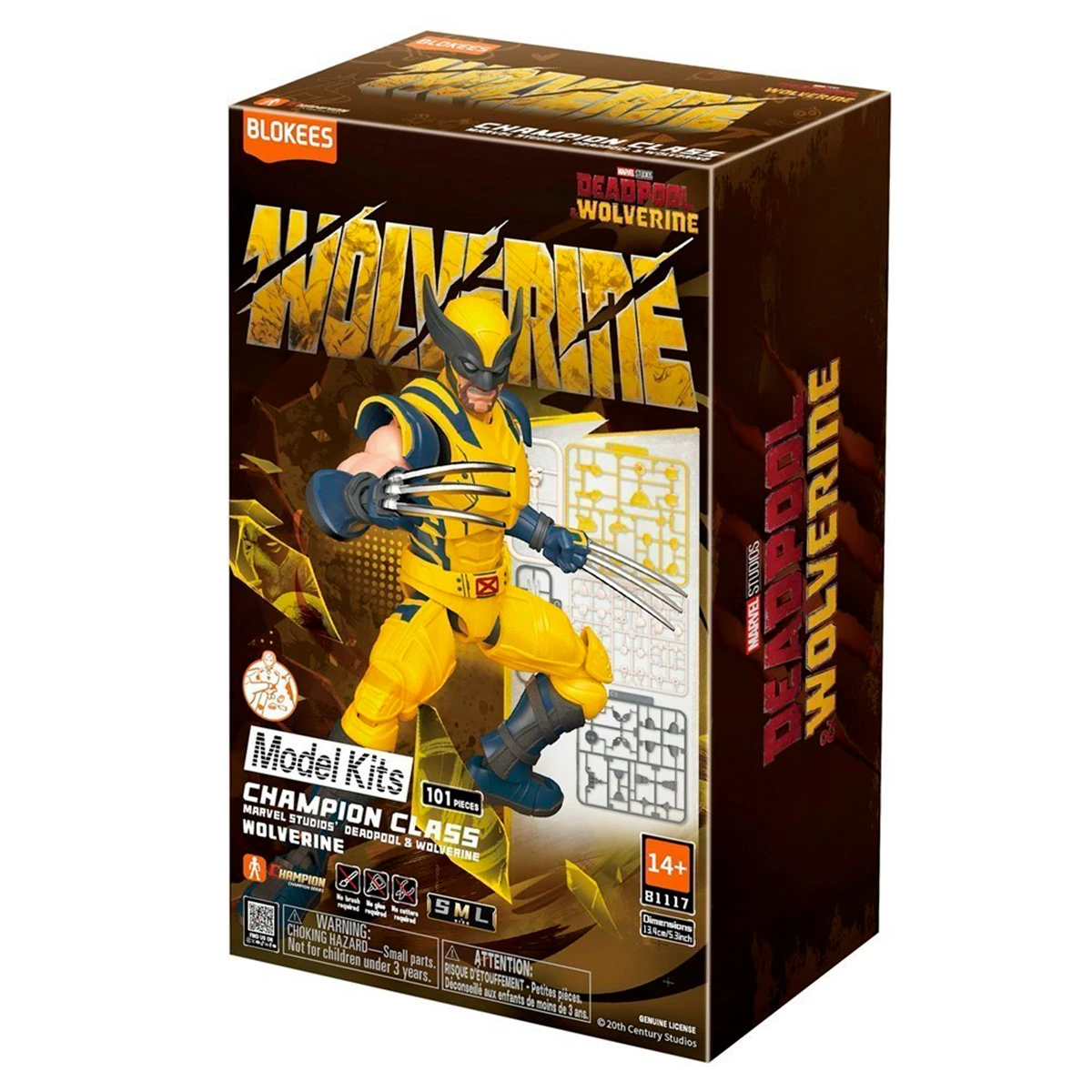 KIT FIGURA DE ACCIÓN BLOKEES ARMABLE WOLVERINE - 3
