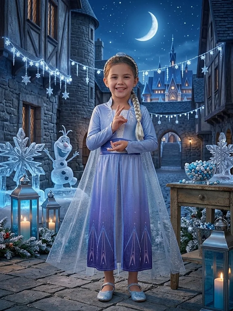 DISFRAZ PARA NIÑA FROZEN ELSA - 1