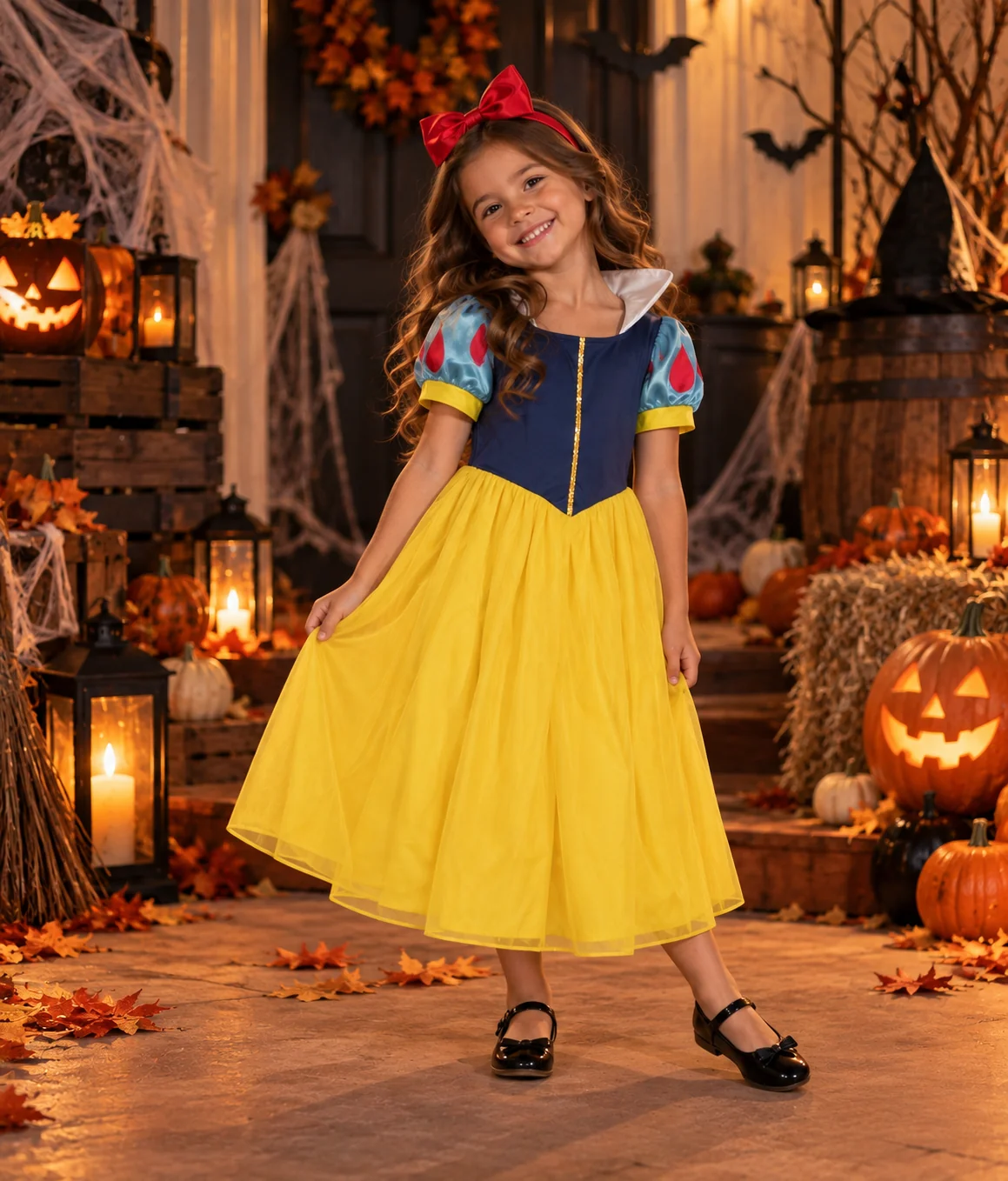 DISFRAZ PARA NIÑA PRINCESAS BLANCA NIEVES - 1