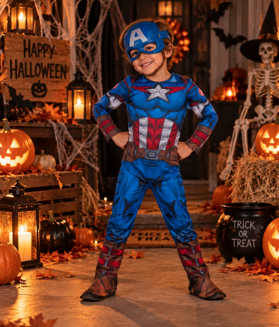 DISFRAZ PARA NIÑO AVENGERS CAPITAN AMÉRICA - 1