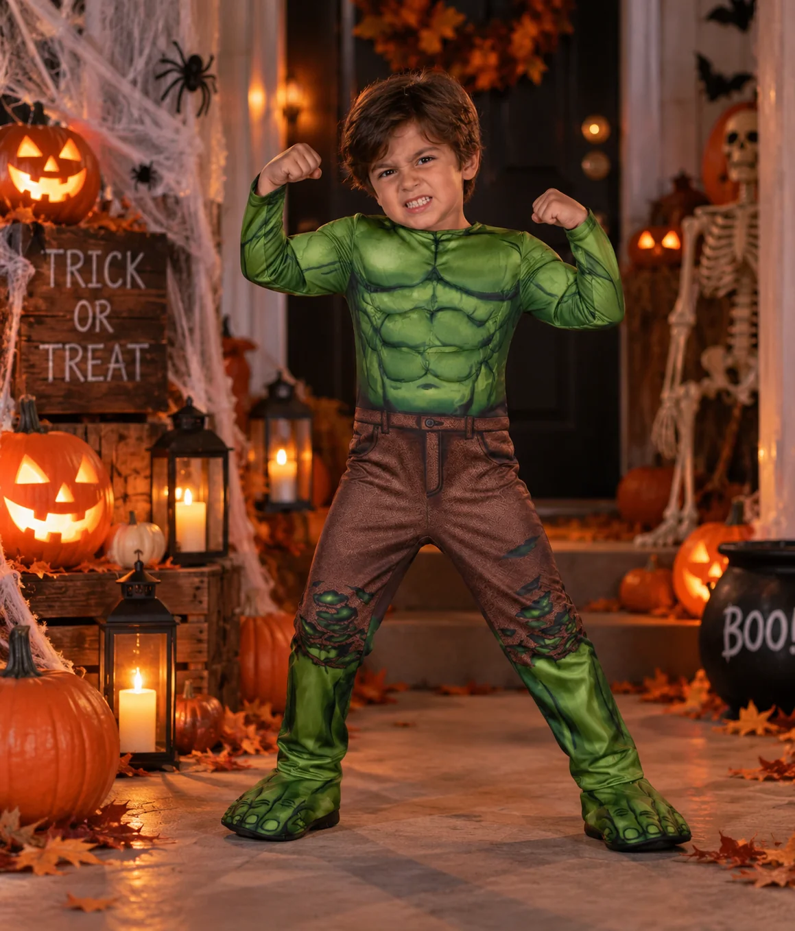 DISFRAZ PARA NIÑO AVENGERS HULK - 1