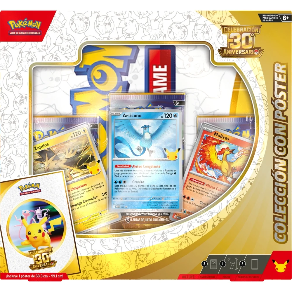 POKÉMON TCG 30.º ANIVERSARIO – PÓSTER COLECCIONABLE EN ESPAÑOL - 1