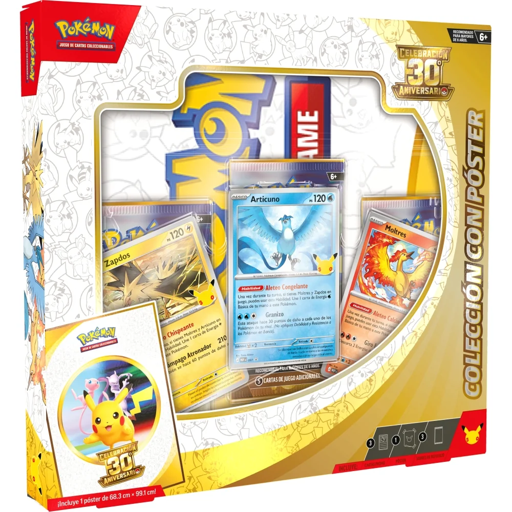 POKÉMON TCG 30.º ANIVERSARIO – PÓSTER COLECCIONABLE EN ESPAÑOL - 2