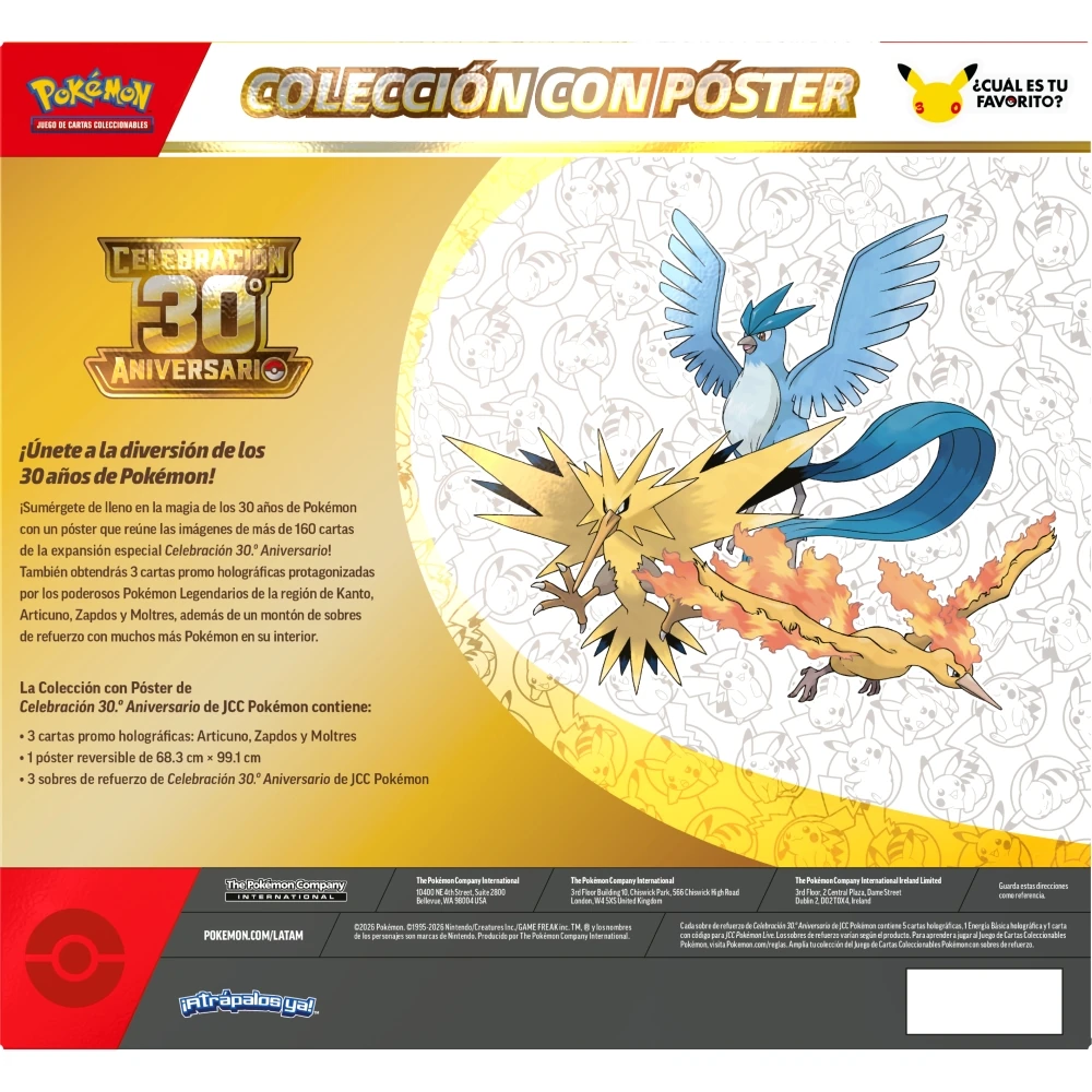 POKÉMON TCG 30.º ANIVERSARIO – PÓSTER COLECCIONABLE EN ESPAÑOL - 3