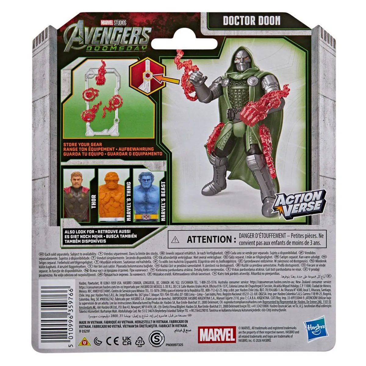 FIGURA DE ACCIÓN MARVEL AVENGERS DOOMSDAY ACTIONVERSE DOCTOR DOOM - 5