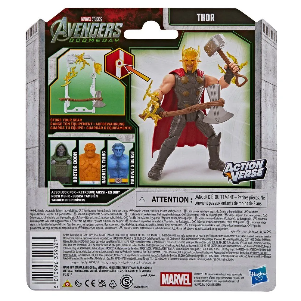 FIGURA DE ACCIÓN MARVEL AVENGERS: DOOMSDAY ACTIONVERSE THOR - 4