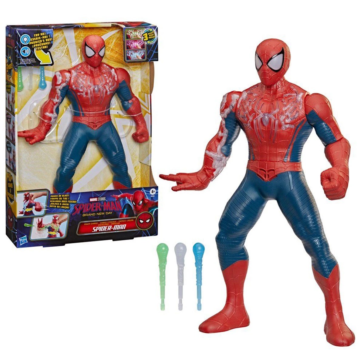 FIGURA DE ACCIÓN SPIDERMAN BRAND NEW DAY ENERGIZADO SPIDERMAN - 4