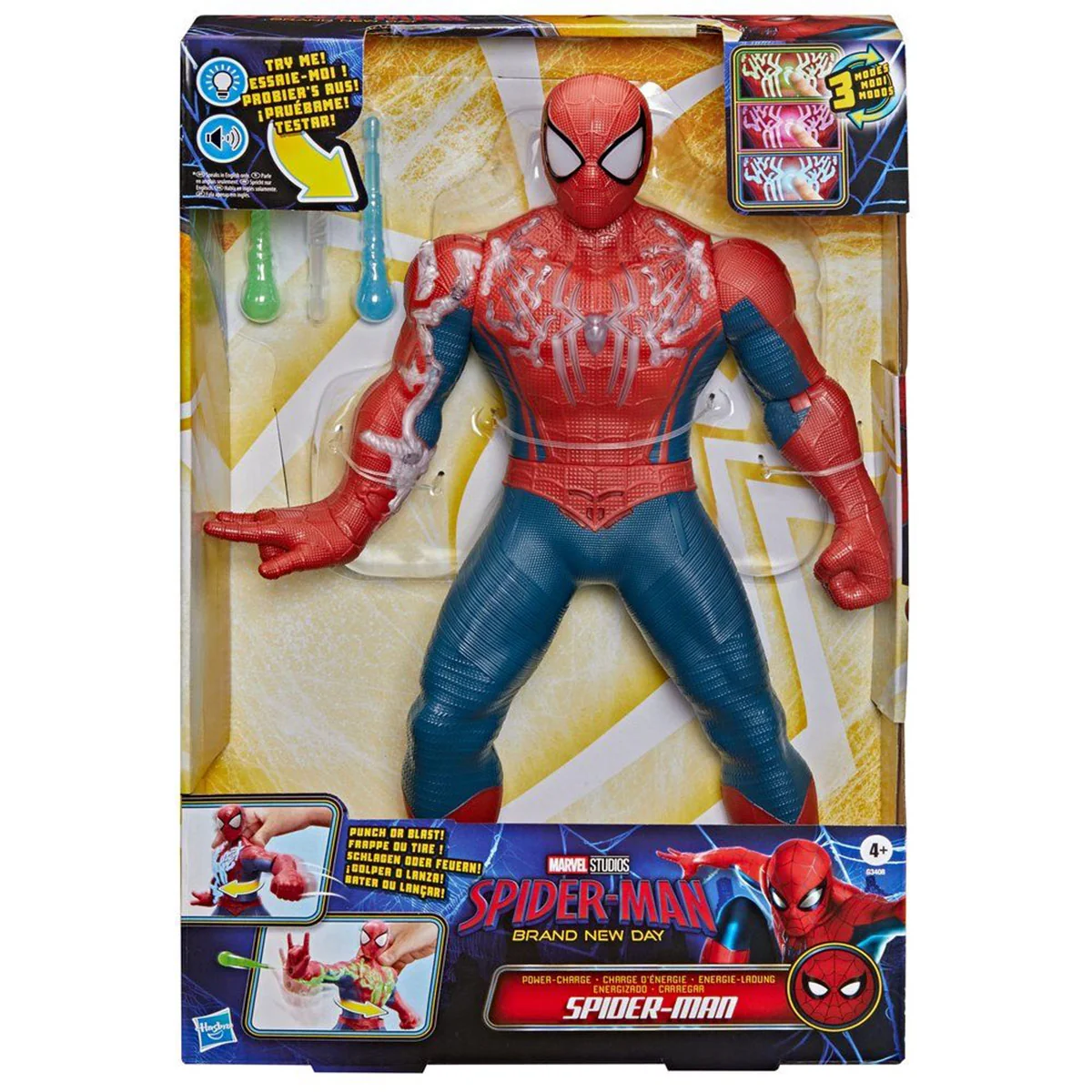 FIGURA DE ACCIÓN SPIDERMAN BRAND NEW DAY ENERGIZADO SPIDERMAN - 5