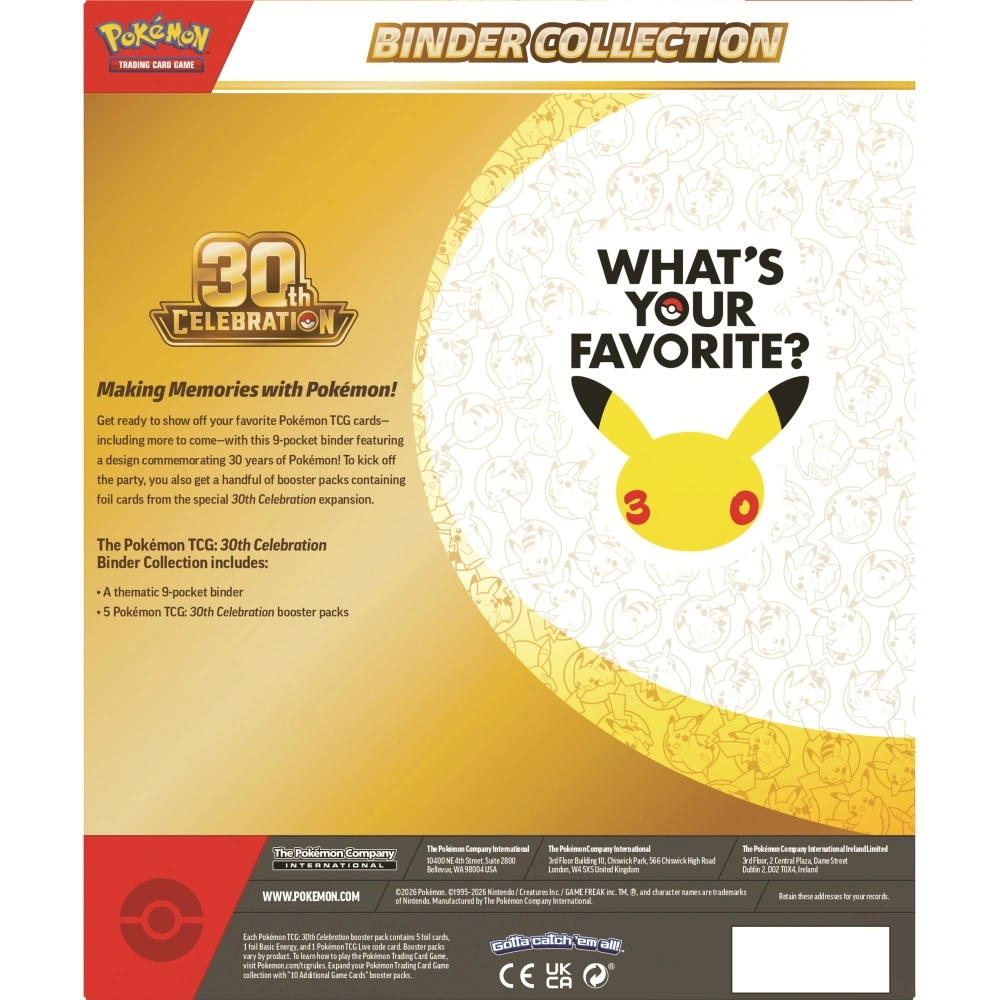 JUEGO DE CARTAS COLECCIONABLES POKEMON CARPETA 30TH BINDER COLLECT INGLÉS - 4